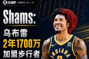 乌布雷两年1700万美元加盟步行者,合同保障全额