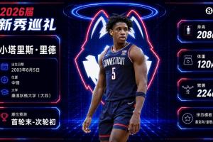 一役独得31分27助并驾齐驱传奇——小里德：高龄新锐，康大内线支柱，首轮能否有所作为？