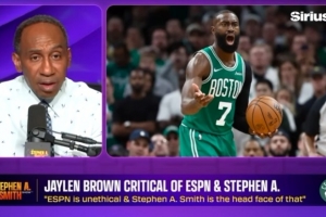A·史密斯：杰伦·布朗称ESPN不道德，我身为代表深感触碰底线