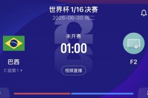 巴西16强将挑战F组第二，现F组荷兰居首日本次之瑞典第三