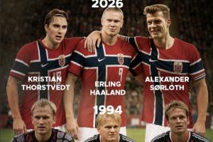 血脉相连！哈兰德、瑟洛特、托尔斯特韦特三人之父参与1994年世界杯