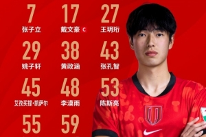 赛事首发阵容揭晓！蓉城青年队，奋勇向前！